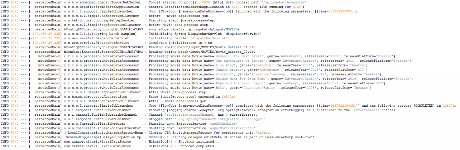 Read CSV files from S3 using Spring Batch Rayfocus
